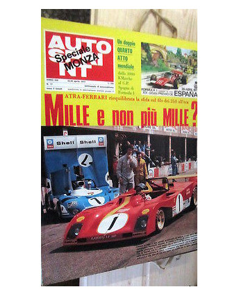 Auto Sprint n. 17 del 1973: Mille e non più Mille Atra Ferrari FF03