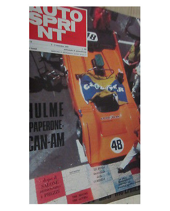 Auto Sprint n. 44 del 1970: Hulme Paperone Can Am FF03