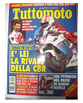 TUTTOMOTO N. 1 Gennaio 1994 Yamaha FZR600R Honda RC45  