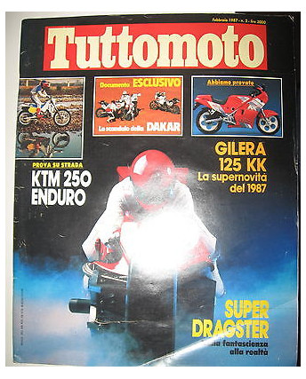 TUTTOMOTO N. 2 Febbraio 1987 KTM250 Enduro Gielra125KK  