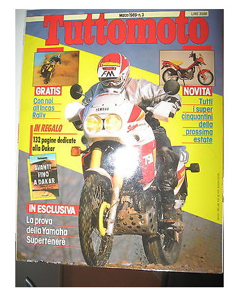 TUTTOMOTO N. 3 Marzo 1989 Yamaha Superténéré   FF02