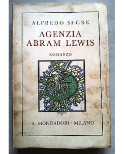 Alfredo Segre: Agenzia Abram Lewis IV Ed. Mondadori 1934 A25