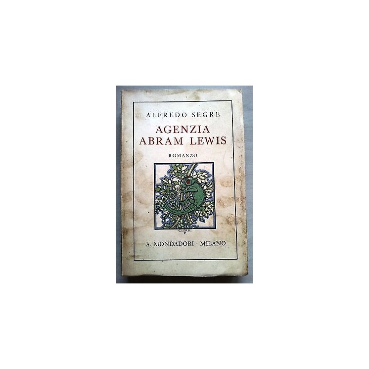 Alfredo Segre: Agenzia Abram Lewis IV Ed. Mondadori 1934 A25  6,20€