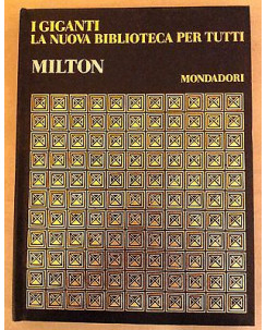 Milton. I Giganti n. 9 La nuova biblioteca per tutti ed. Mondadori A19