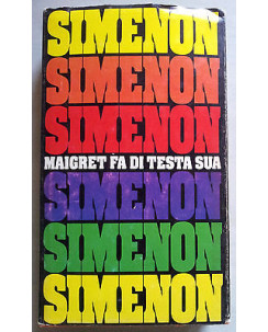 Simenon: Maigret fa di testa sua Ed. Club degli Editori A09