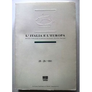 L'Italia e l'Europa Istituto Italiano Studi Legislativi [RS] A27  1...