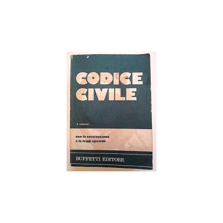 Codice Civile 10a Ed. Buffetti A10 [RS]  3,50€