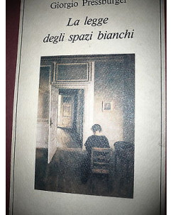 G. Pressburger: La legge degli spazi bianchi, Ed. Marietti  A21 [RS]