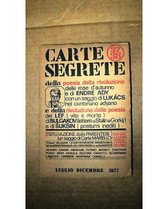 Alvaro, Campa, Mercuri: Carte segrete della poesia Ed. Carte segrete [RS] A58