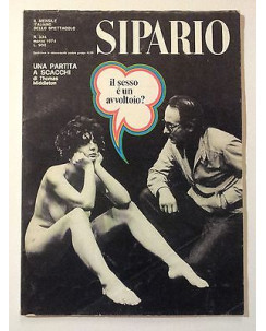 Sipario n. 334 mar. '74 - Thomas Middleton - Il Sesso è un Avvoltoio? * FF11