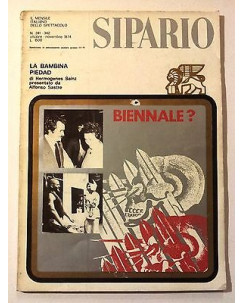 Sipario n. 341-41 ott./nov. '74 - Hermogenes Sainz presentato da A. Sastre *FF11