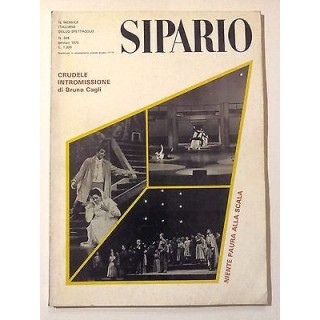 Sipario n. 344 gen. '75 - 'Crudele Intromissione' B. Cagli - La Sca...