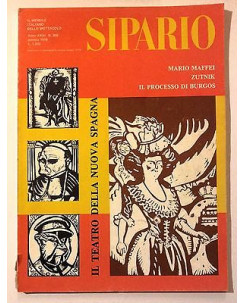 Sipario n. 356 gen.'76 - 'Zutnik' Maffei -Teatro Nuova Spagna * FF11