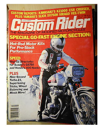 Custom Rider: Kawasaki's KZ1000, Yamaha's slick XV750H Rivista americana FF04