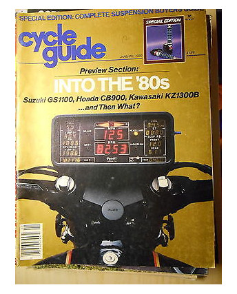 Cycle guide: Suzuki GS1100. Honda CB900, Kawasaki KZ1300B Rivista americana FF04