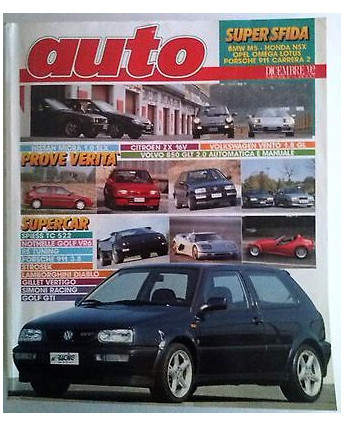Auto n. 12 Dicembre '92 - Spiess TC 522, Porsche 911 3.8,Strosek,Golf GTI - FF07