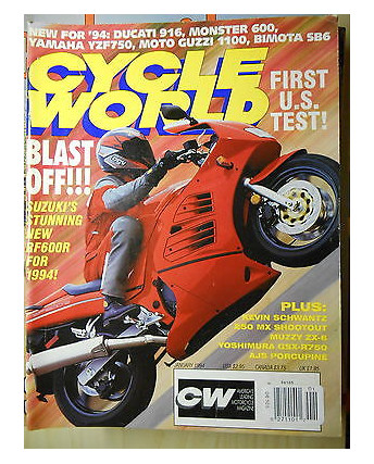 Cycle World: Ducati 916-Monster 600-Yamaha YZF750  Rivista americana FF04