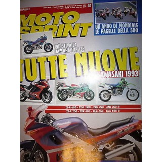 Moto Sprint  N.40  '92:Yamaha TDR 125, Kawasaki KLX 650, Kawasaki ZXR 400  FF09