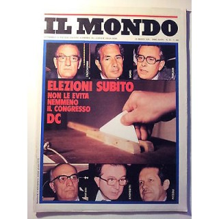 Il Mondo n. 13 25 mar 1976 * Elezioni: Moro, Zaccagnini, Forlani, A...