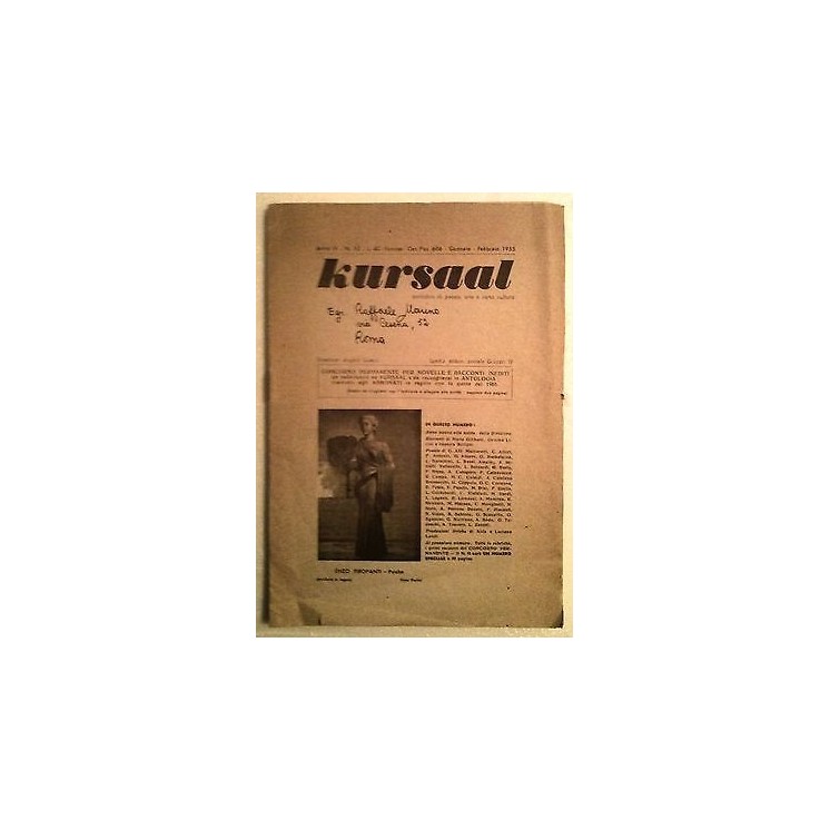 Kursaal Anno IV N. 12 Gennaio/Febbraio 1955 A60  4,20€