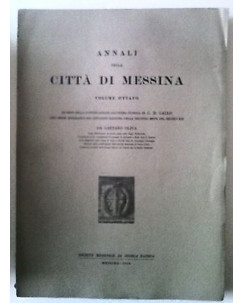 Annuali della Città di Messina: Vol. VIII - Gaetano Oliva - Ed. 1954 -  FF11