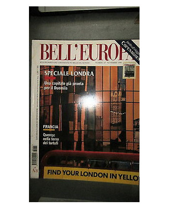 Bell'Europa: Speciale Londra Francia - 11/1998 n. 67 -  Ed. Mondadori FF11RS