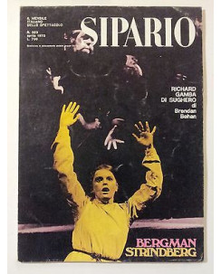 Sipario n. 323 apr. '73 - 'Richard Gamba di Sughero' Behan - Bergman * FF11