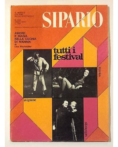 Sipario n. 329 ott.'73 - Wertmuller - Festival Venezia, Avignone, Salisburg FF11