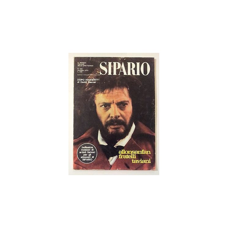 Sipario n. 330 nov. '73 - Mercer 'Dopo Haggerty' - allonsanfan * B ...