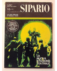 Sipario n. 331 dic. '73 - La Nuova Stagione Teatrale - Aleksandr Volodin * FF11