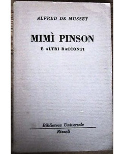 De Musset: Mimì Pinson e altri racconti Ed. Rizzoli [RS] A54