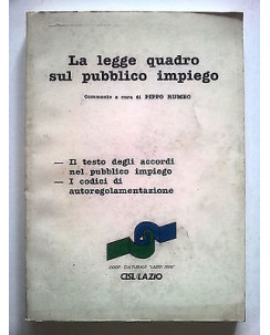 La Legge Quadro sul Pubblico Impiego a cura di Rumbo ed. CISL/Lazio A21