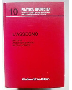 A. Segreto, A. Carrato: L'Assegno ed. GiuffrÃ¨ [SR] A70