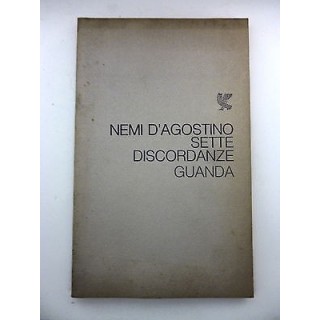 NEMI D'AGOSTINO: Sette discordanze 1978 GUANDA EDITORE A80  8,50€