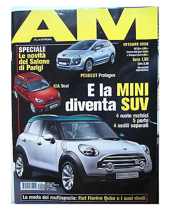 Auto Mese     ott  2008  Kia Soul-Peugeot-Fiat Fiorino-Mini Suv      [SR]