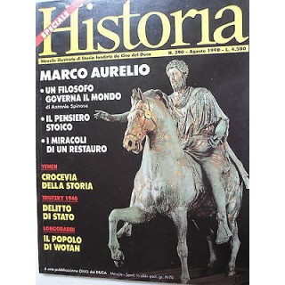 HISTORIA n.390 ago  1990 Marco Aurelio-Yemen-Trotzky-Longobardi   [...