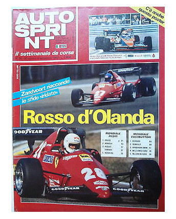 Auto Sprint   n.35  30ago/5set   1983  Ferrari-Alfa-Porsche-Alfasprint    [SR]