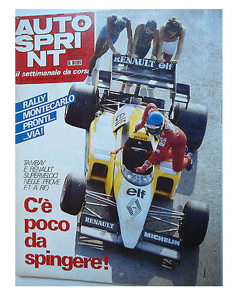 Auto Sprint   n.4  24/30 gen  1984   Tambay-RenaultRally Montecarlo-Ferrari [SR]