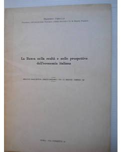 F. Parrillo: La Banca nella realtà e prospettive economia italiana [SR] A74 