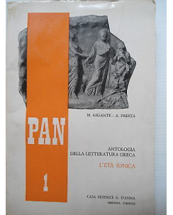 Gigante, Presta: Antologia della letteratura Greca EtÃ  Ionica Ed D'Anna [SR] A75