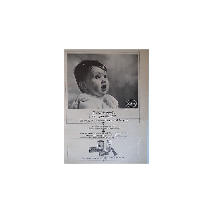 P63 .005 Pubblicita' Advertising Mantovani Sapone neutro,crema 1963...