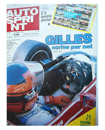 Auto Sprint   n.5  2/9 feb 1982  Villeneuve-Williams-Ford-Lancia-Ferrari    [SR]