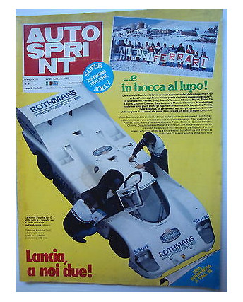 Auto Sprint   n.8  22/28 feb  1983   Ferrari-Lancia-Mc Laren-Alfa-Porsche   [SR]