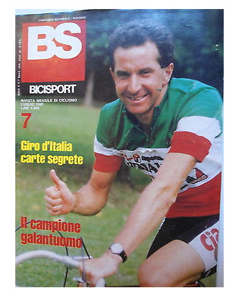 BS Bicisport  n.7  lug  1985    Poster Volpi - Giro d'Italia-Corti-Argentin [SR]