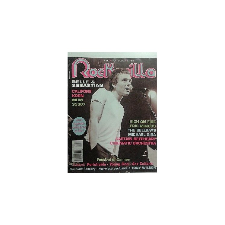 Rockerilla 262 giu 2002 - Tony Wilson,Califone Korn,the Bellrays,M....