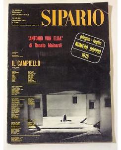 Sipario n. 349-50 giu./lug. '75 'Antonio Von Elba' Mainardi - Il Campiello *FF11