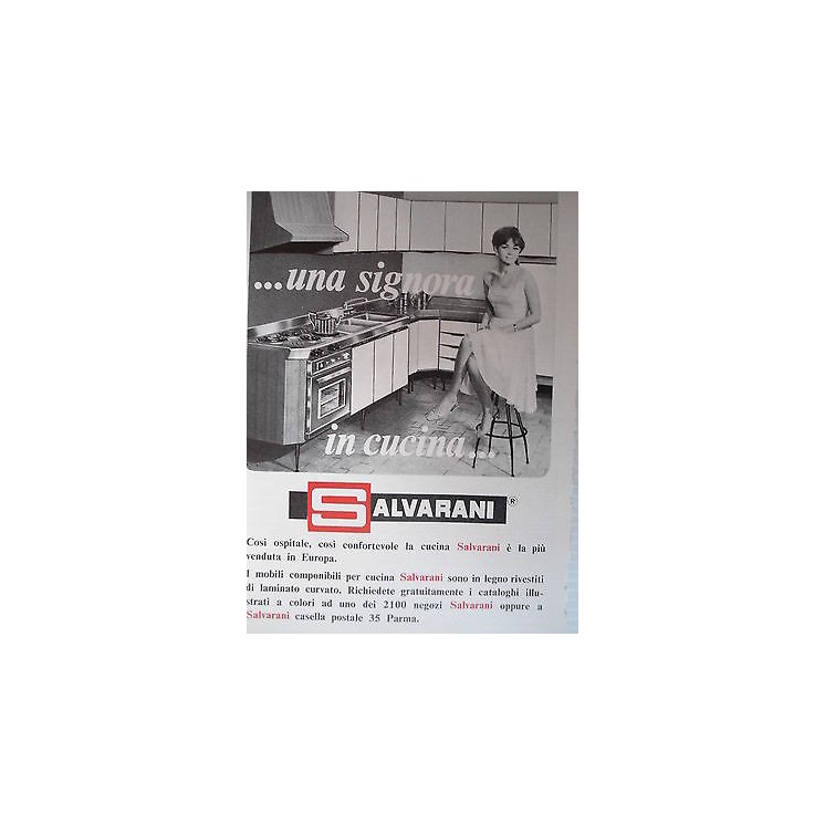 P66.002 Pubblicita' Advertising Salvarani cucine  1966 Clipping  4,00€