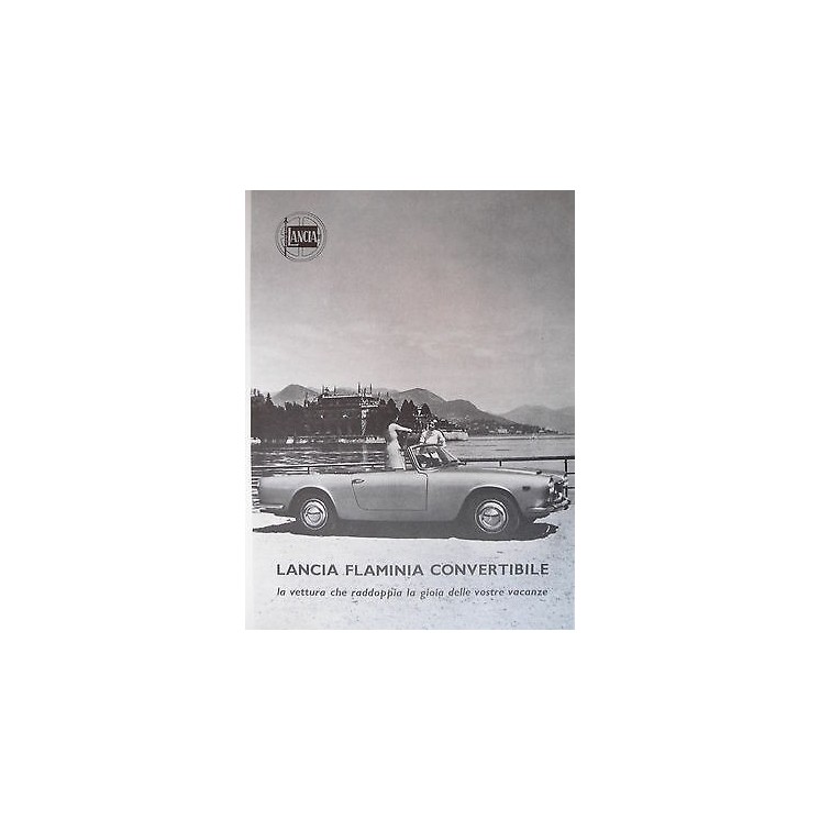 P66.027 Pubblicita' Advertising Lancia Flaminia automobili 1966 Cli...