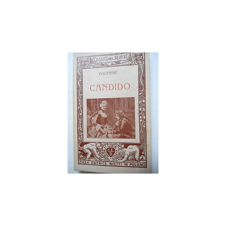 Voltaire: Candido Ed. Bietti in Milano [SR] A75  6,20€