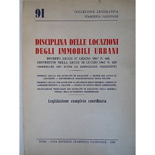 Collezione Legislativa Disciplina delle locazioni immobili urbani [...